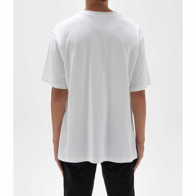 Assembly Label Mens Organic Established Tee White/Black image number 1